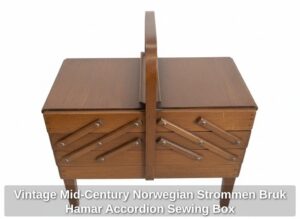 Vintage-Mid-Century-Norwegian-Strommen-Bruk-Hamar-Accordion-Sewing-Box