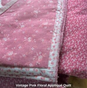 Vintage-Pink-Floral-Appliqu-Quilt-second-image