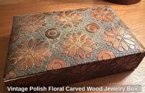 Vintage-Polish-Floral-Carved-Wood-Jewelry-Box