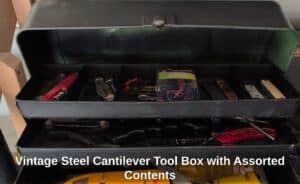 Vintage-Steel-Cantilever-Tool-Box-with-Assorted-Contents