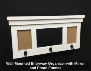 Wall-Mounted-Entryway-Organizer-with-Mirror-and-Photo-Frames