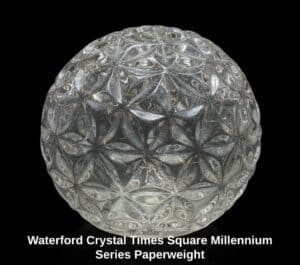 Waterford-Crystal-Times-Square-Millennium-Series-Paperweight