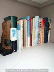 Assorted-Books-and-Wooden-Bookend