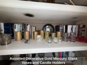 Assorted-Decorative-Gold-Mercury-Glass-Vases-and-Candle-Holders