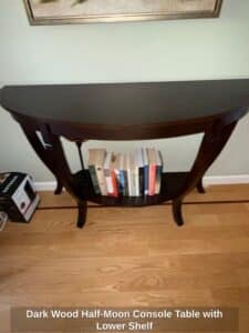 Dark-Wood-Half-Moon-Console-Table-with-Lower-Shelf