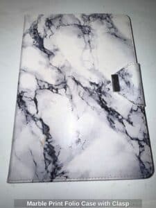 Marble-Print-Folio-Case-with-Clasp