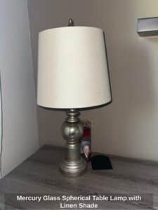 Mercury-Glass-Spherical-Table-Lamp-with-Linen-Shade