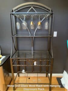 Metal-and-Glass-Wine-Rack-with-Hanging-Glassware-Rack