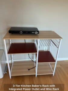 Tier-Kitchen-Bakers-Rack-with-Integrated-Power-Outlet-and-Wire-Rack