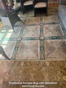 Traditional-Persian-Rug-with-Medallion-and-Floral-Border