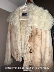 Vintage-YK-Beige-Faux-Fur-Tie-Dye-Penny-Lane-Coat