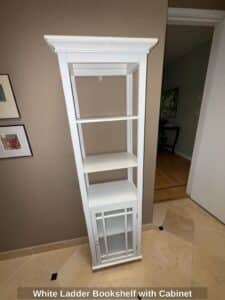 White-Ladder-Bookshelf-with-Cabinet