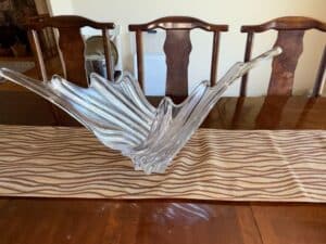 Art-Vannes-France-Crystal-Freeform-Centerpiece-Bowl