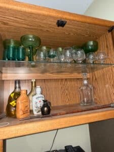 Assorted-Vintage-Glassware-and-Collectible-Bottles