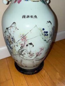 Chinese-Famille-Rose-Porcelain-Vase-with-Figures-and-Poem-second-image
