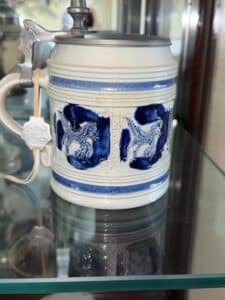 Collection-of-German-Beer-Steins-with-Pewter-Lids-third-image