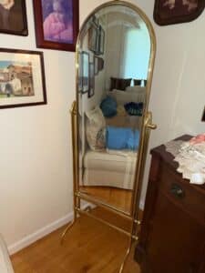 Hollywood-Regency-Brass-Cheval-Mirror