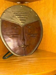 Mid-Century-Modern-Ceramic-Face-Wall-Plaque