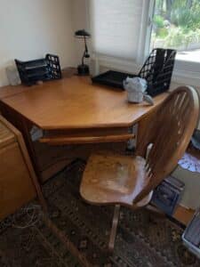 Mid-Century-Modern-Corner-Desk-with-Swivel-Chair