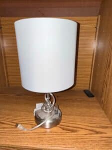 Modern-Metal-Table-Lamp-with-White-Drum-Shade-and-Coiled-Base