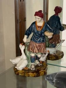 Vintage-Chinese-Porcelain-Figurine-of-a-Boy-with-Geese