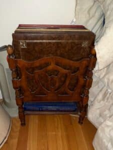 Vintage-Wooden-Canterbury-Magazine-Rack