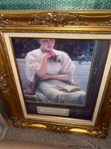A-Girl-Reading-by-Charles-Edward-Perugini