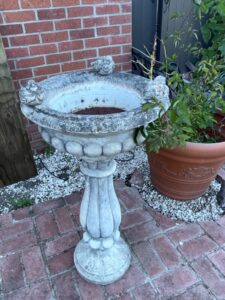 Cast-Stone-Bird-Bath-with-Cherub-Accents