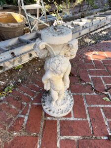 Cherub-Fountain-Pedestal-with-Birdbath-Top