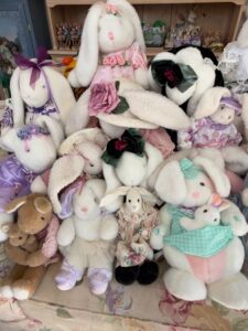Collection-of-Vintage-Collectible-Stuffed-Bunnies