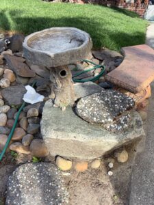 Concrete-Tree-Trunk-Bird-Bath-and-Planter
