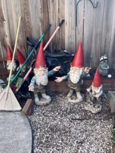 Garden-Gnomes-and-Raccoon-Figurine-Set