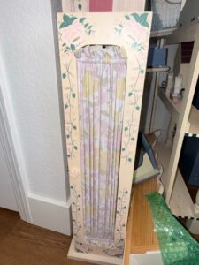 Hand-Painted-Floral-Wood-Crate-with-Curtains