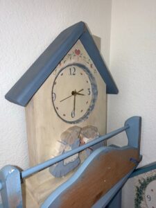 Hand-Painted-Wooden-Bunny-Clock