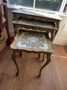 Set-of-Three-Italian-Florentine-Nesting-Tables-second-image