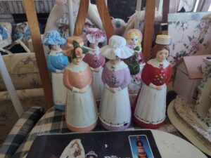 Set-of-Vintage-Ceramic-Little-Lady-Figurines-Kerr-Molds