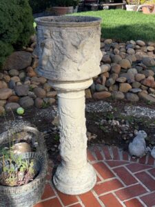 Vintage-Cherub-and-Fluted-Pedestal-Planter