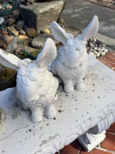Vintage-Concrete-Garden-Rabbits