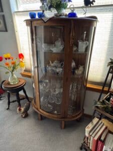 Antique-Oak-Curved-Glass-China-Cabinet