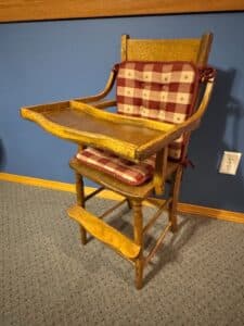 Antique-Oak-High-Chair-with-Tray