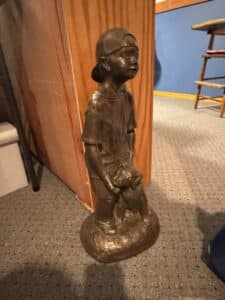 Bronze-Sculpture-of-a-Boy-with-a-Dog