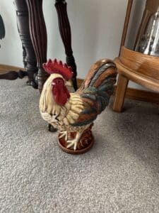 Fitz-and-Floyd-Ceramic-Rooster-Figurine