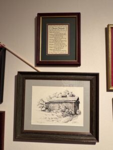 Framed-Forever-Friends-Poem-and-Chew-Mail-Pouch-Barn-Pen-and-Ink-Drawing