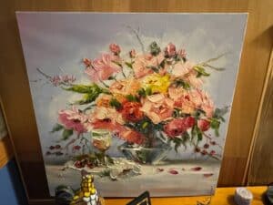Impasto-Floral-Still-Life-Oil-Painting