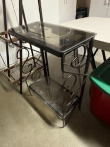 Metal-and-Glass-Tiered-Bakers-Rack-with-Baskets