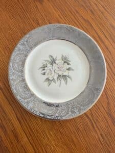 Noritake-Golden-Pine-Pattern-China-Plate