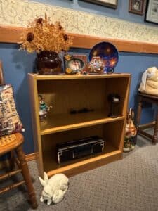 Oak-Two-Shelf-Bookcase