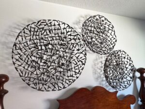 Set-of-Three-Woven-Metal-Wall-Art-Sculptures