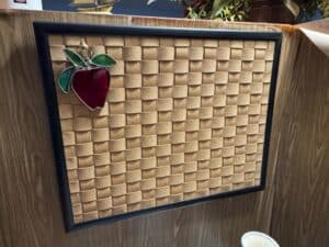 Stained-Glass-Apple-Wall-Decor-with-Woven-Background