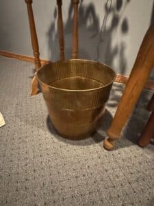 Vintage-Ribbed-Brass-Bucket-or-Planter